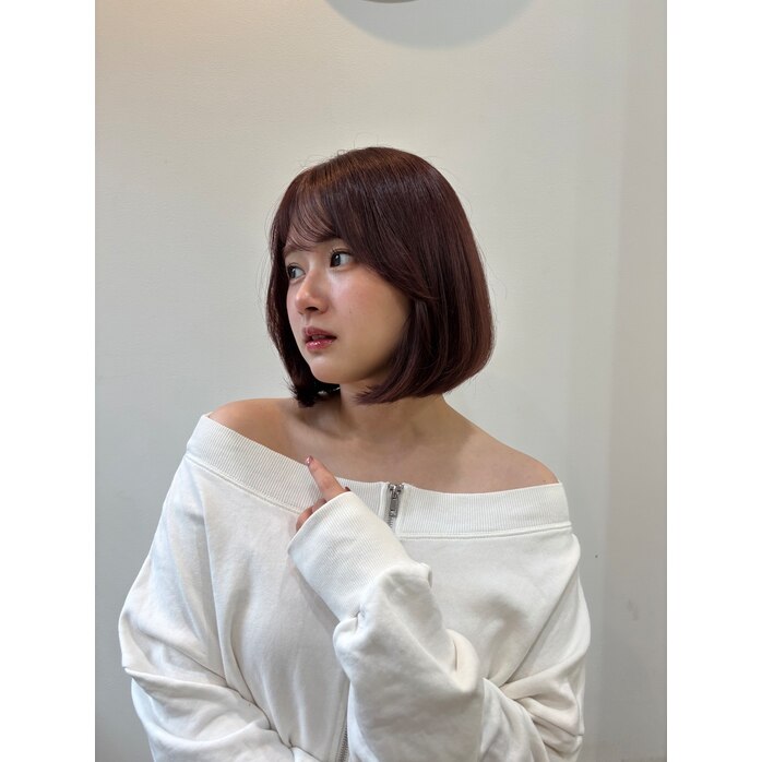 「冬の人気No.1＊首元まで包み込むあたたかボブ」